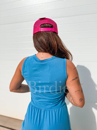 BIRDIE Tank Flare Set in Poolside Blue (Sold as Set)