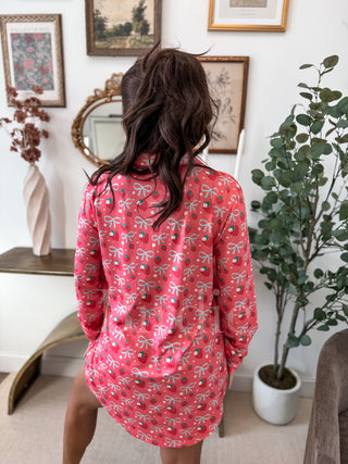 BIRDIE Sleep Dress in Berry Bloom