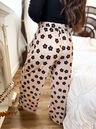 BIRDIE Stretchy Lounge Pants 2.0 in Midnight Wildflower