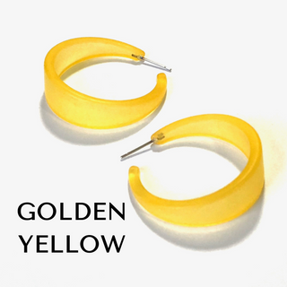 Frosted Emily Hoop Earrings