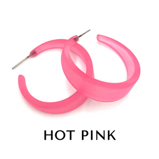 Frosted Emily Hoop Earrings