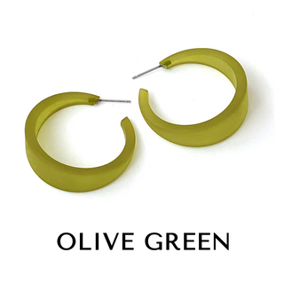 Frosted Emily Hoop Earrings