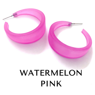Frosted Emily Hoop Earrings