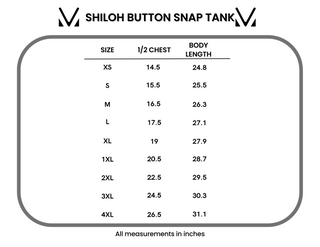 IN STOCK Shiloh Button Snap Tank - Green FINAL SALE