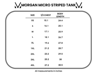 PREBOOK Morgan Micro Striped Tank - Black