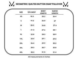 IN STOCK Geometric Button Snap Pullover - Sage