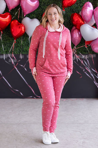 IN STOCK Hailey Pullover Hoodie -Sweetheart Red