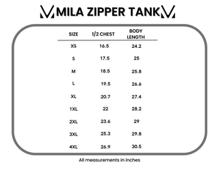 IN STOCK Mila Zipper Tank - Teal Tie Dye FINAL SALE