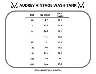 PREBOOK Audrey Vintage Wash Tank - Lavender