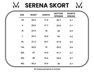 IN STOCK Serena Luxe Skort - Ocean Blue