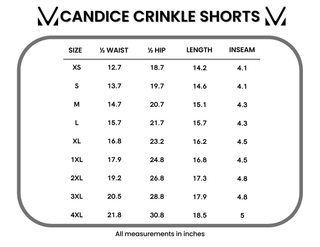 IN STOCK Candice Crinkle Shorts - Charcoal