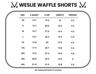 IN STOCK Weslie Waffle Shorts - Black