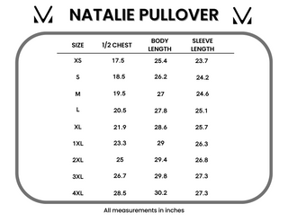 IN STOCK Natalie Pullover - Purple Plaid and Charcoal FINAL SALE