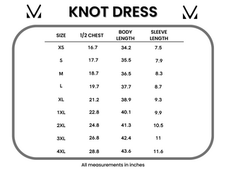 IN STOCK Knot Dress - Green Floral FINAL SALE
