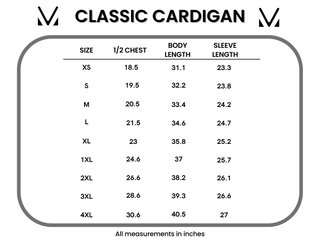 IN STOCK Classic Cardigan - Sapphire Floral