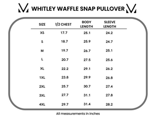 IN STOCK Whitley Waffle Snap Pullover - Brown