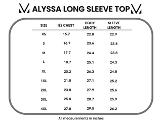 08.21 EN ROUTE Alyssa Long Sleeve Top - Olive Meadow