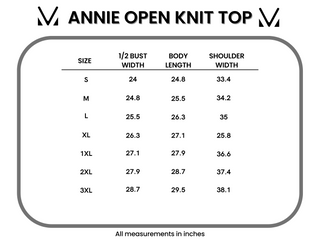 IN STOCK Annie Open Knit Top - Pumpkin