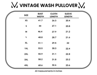 IN STOCK Vintage Wash Pullover - Spring Peach