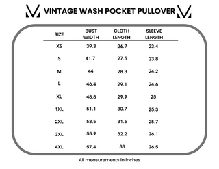 IN STOCK Vintage Wash Pocket Pullover - Nautical Navy FINAL SALE