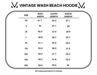 IN STOCK Vintage Wash Beach Hoodie - Nautical Navy FINAL SALE