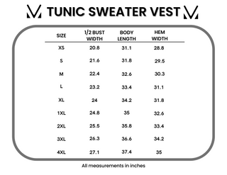 IN STOCK Tunic Sweater Vest - Rust FINAL SALE