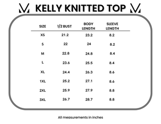 IN STOCK Kelly Knitted Top - Slate Purple