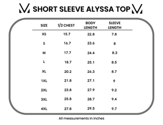 IN STOCK Short Sleeve Alyssa Top - Yellow FINAL SALE