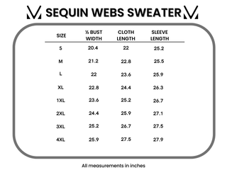 IN STOCK Sequin Webs Sweater