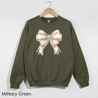 Pearl Bow Crewneck