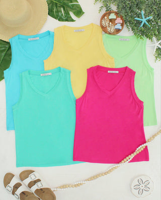 IN STOCK Noelle Tank - Aqua