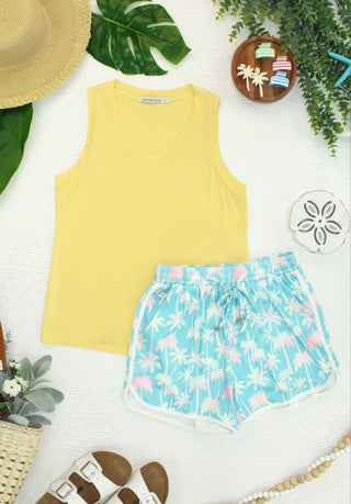 IN STOCK Noelle Tank - Lemon FINAL SALE