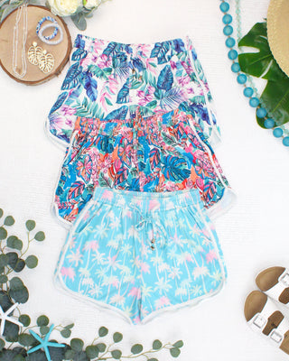 IN STOCK Nova Summer Shorts - Aqua Palm