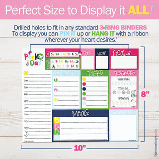 Peek at the Day™ Daily Planner Pad