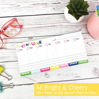 MINI Peek at the Week® Planner Pad | All Bright & Cheery