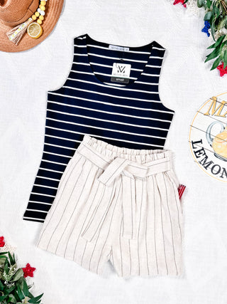 IN STOCK Libby Linen Shorts - Cream FINAL SALE