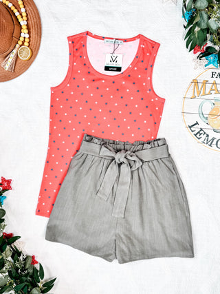 IN STOCK Libby Linen Shorts - Olive FINAL SALE