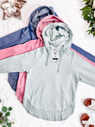 IN STOCK Vintage Wash Beach Hoodie - Nautical Navy FINAL SALE