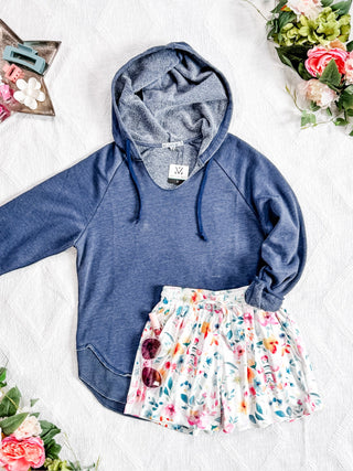 IN STOCK Vintage Wash Beach Hoodie - Nautical Navy FINAL SALE
