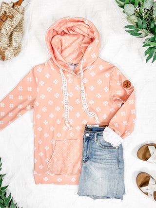 IN STOCK Hailey Pullover Hoodie - Coral Floral FINAL SALE