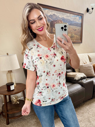 IN STOCK Sophie Top - Pink Bloom FINAL SALE