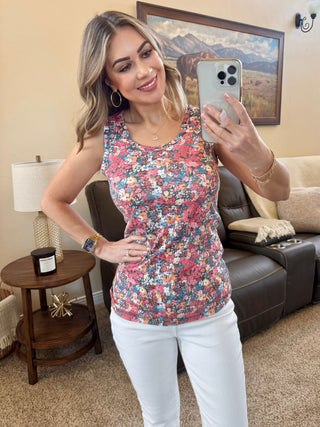 IN STOCK Ava Tank - Bright Floral FINAL SALE