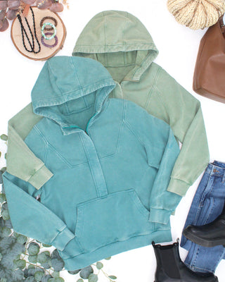 IN STOCK Ryker Vintage Wash Hoodie- Olive