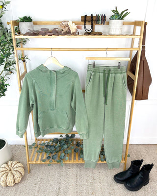 IN STOCK Ryker Vintage Wash Hoodie- Olive