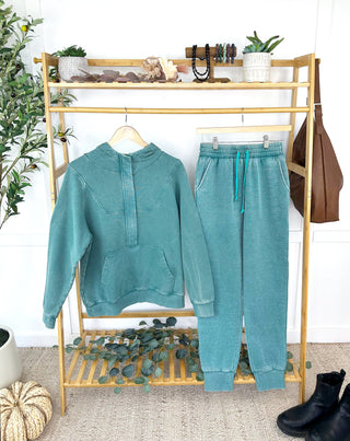 IN STOCK Ryker Vintage Wash Hoodie- Teal