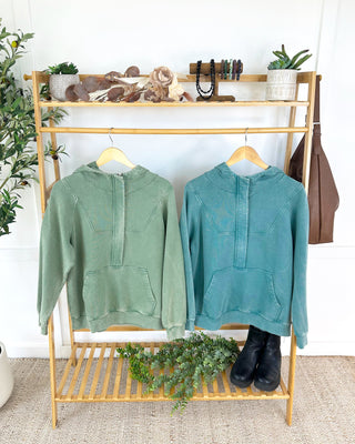 IN STOCK Ryker Vintage Wash Hoodie- Teal