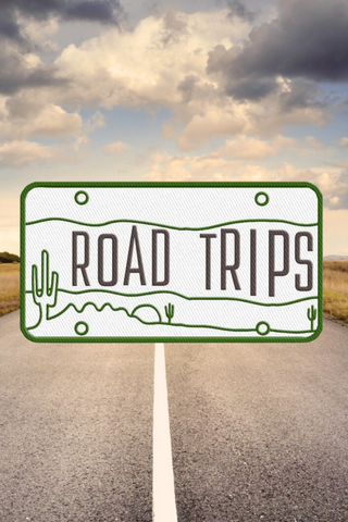 Road Trips License Embroidered Patch