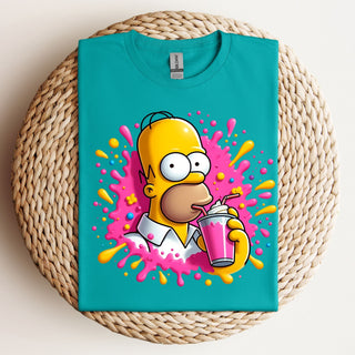 Bart Milkshake Colorful Tshirt