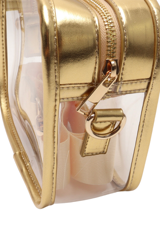 Geaux Tigers Gold Clear Crossbody Bag