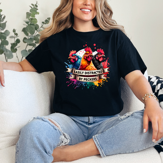 Distracted by Peckers T-Shirt